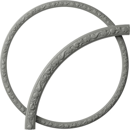 Ekena Millwork 40-in. OD x 36-in. ID x 2-in. W x 7/8-in. P Sussex Floral Ceiling Ring Kit CRK39SU